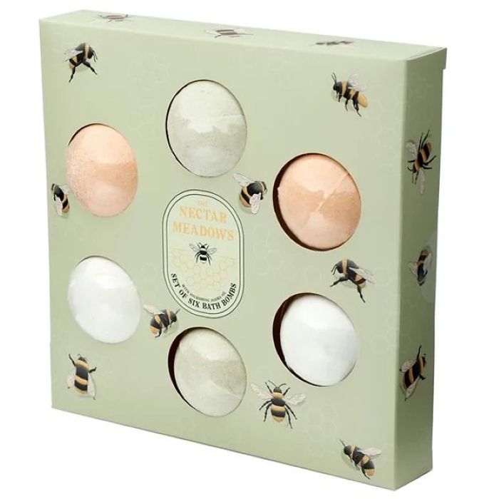 Nectar Meadows Bee Luxury Mini Bath Bombs with Jojoba Oil