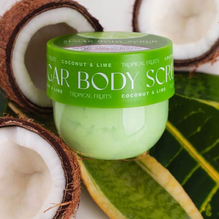 Tropical Exfoliating Sugar Scrub  Coconut & Lime  310g