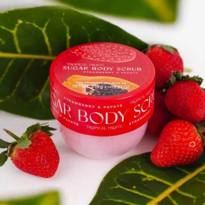 Tropical Exfoliating Sugar Scrub Strawberry & Papaya 310g
