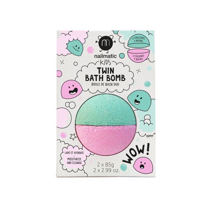 Nailmatic Bath Bombs Twin Pink & Lagoon
