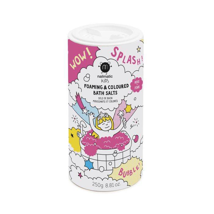 Nailmatic Bath Salt Foaming & Coloured Pink 250g