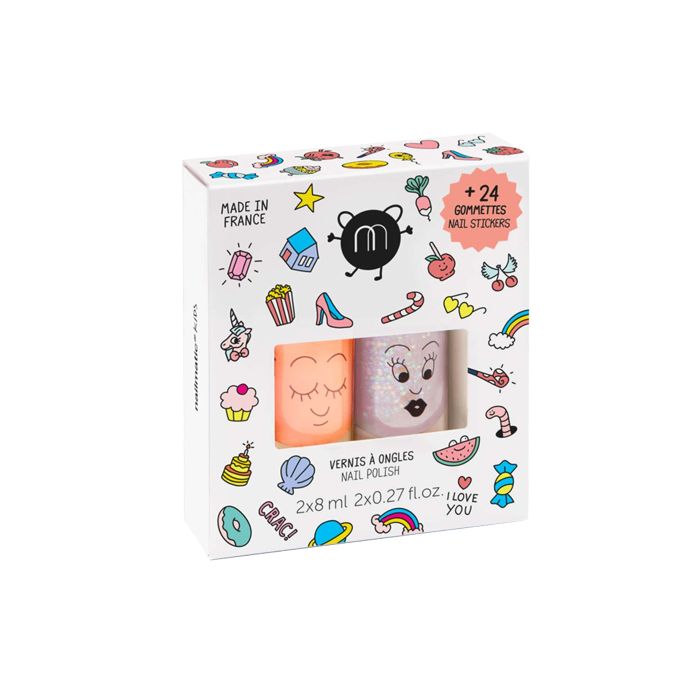 Nailmatic  Nail Polish Duo Set + stickers: Crac