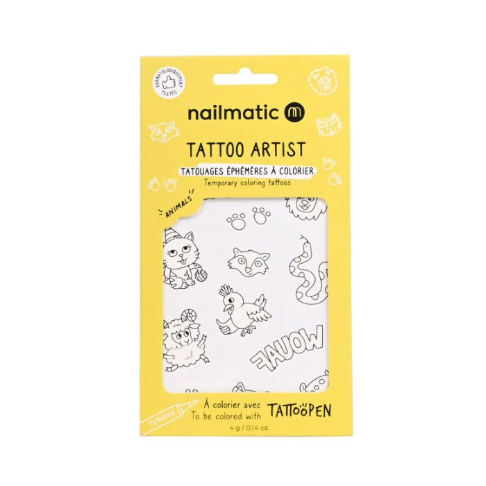 Nailmatic Coloring Tattoo Board Animals