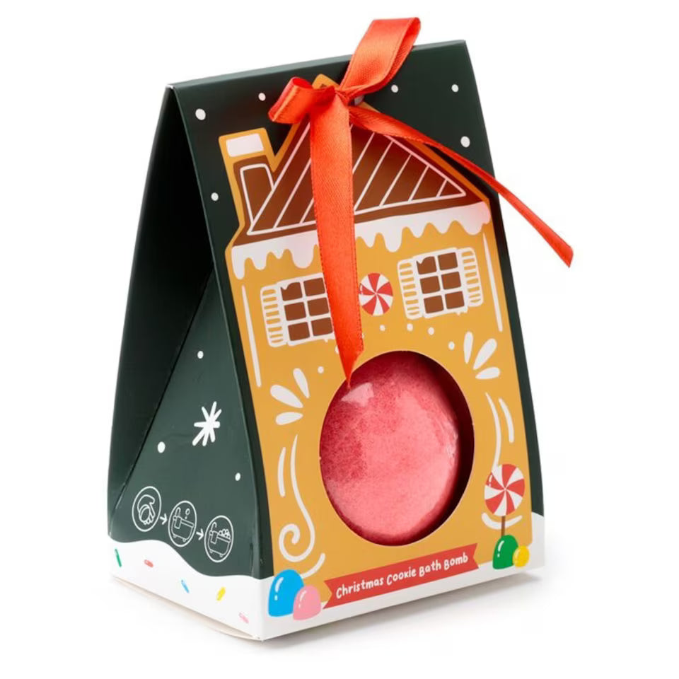 Bath Bomb in box Christmas Gingerbread