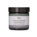 Brighton Beard Co. Rye Purifying Clay Mask in a closed jar, featuring minimalist design with earthy branding and clean, modern typography on a white background.