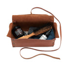 The Brighton Beard Co. Leather Wash Bag