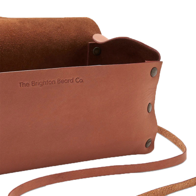 The Brighton Beard Co. Leather Wash Bag